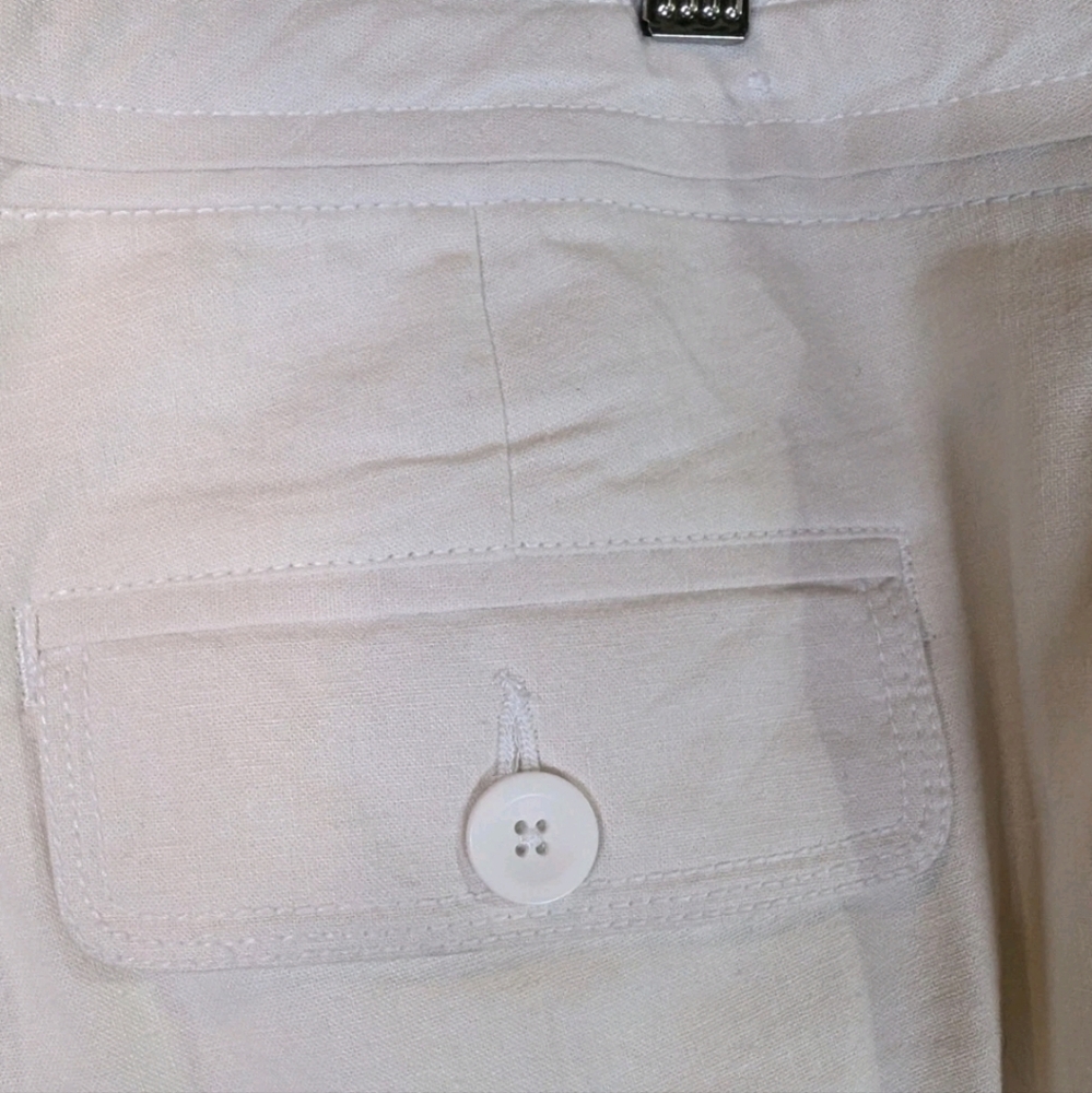 High waisted Wide Leg Linen Blend Pants - Picture 7 of 8